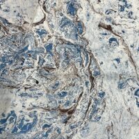 Blue Watercolor Marbled Stone Fabric, Marble Fabric, Abstract Marble Print Fabric - Image 5