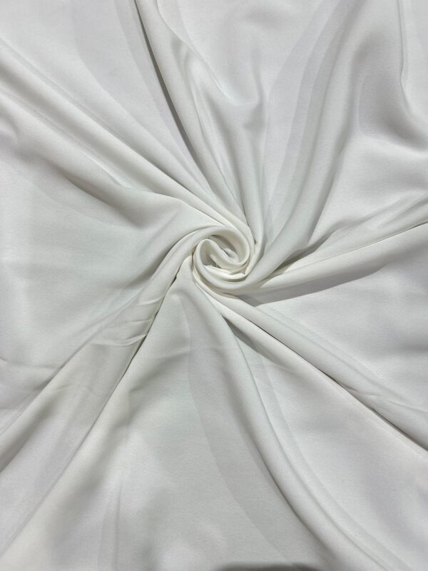 Pure White Plain Crepe Fabric Dress Fabric Curtains Fabric