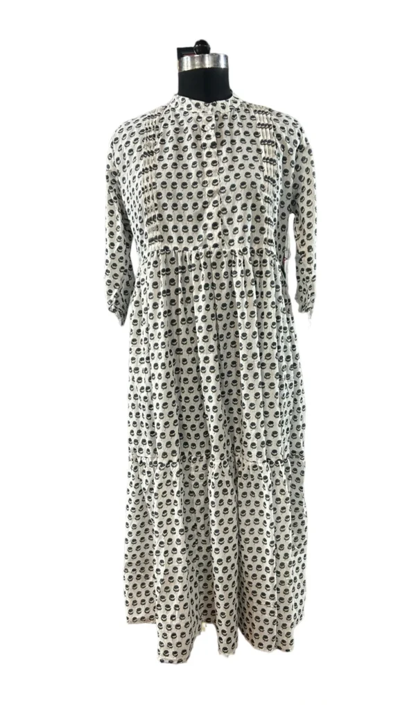 Hand Block Printed Long Dress