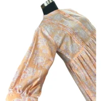 Beautiful Jaipuri Hand Block Printed Long Dress - Image 4