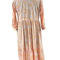 Beautiful Jaipuri Hand Block Printed Long Dress - Image 3