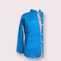 100% Cotton Handmade Reversible Light Weight Quilted Short Jacket - Image 2