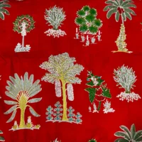 Floral Print Hand Block Print Fabric - Image 2