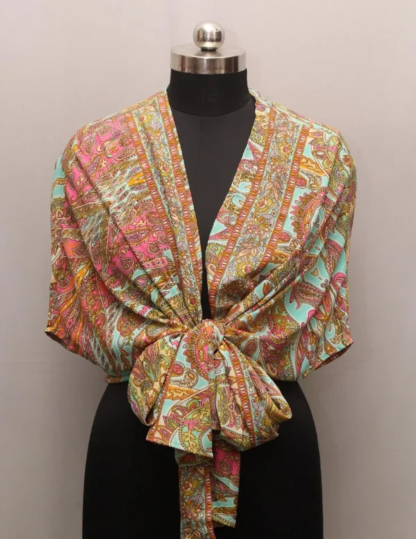 Pink Floral Block Print Dress For Women