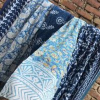 5 Pieces Assorted Lot Hand Block Print Scarfs - Image 2