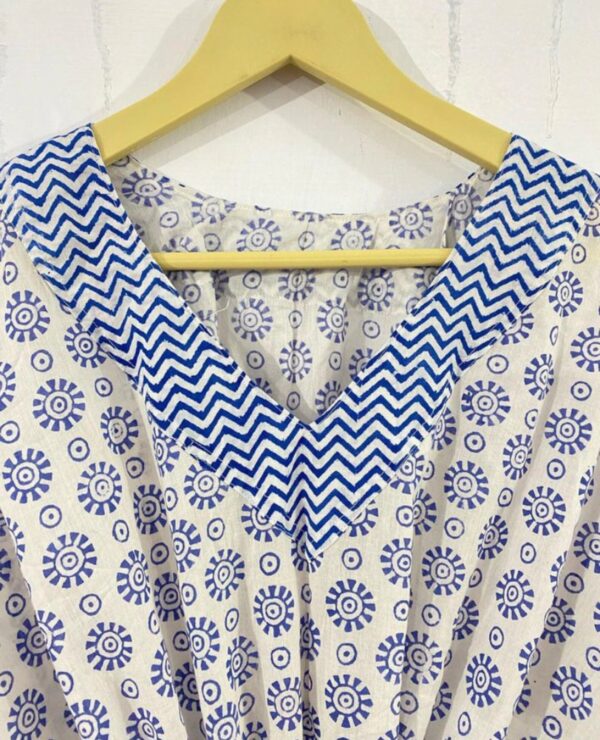 White Elephant Block Print Dress For Women