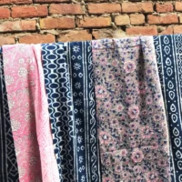 5 Pieces Assorted Lot Hand Block Print Scarfs - Image 3