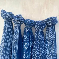 5 Pieces Assorted Lot Hand Block Print Scarfs - Image 4