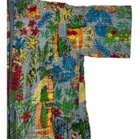 Farihda Khalo Kanta Work Hand Block Print Jacket Woman Wear - Image 3