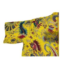 Paisley Design In Multicolour Kanta Work Hand block Jacket - Image 4