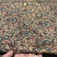 A Beautiful Silky Paisley Print Crepe Fabric Multi Coloured - Image 4