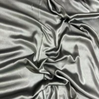 100% Indian Kasturi Plain Silk Fabric Plain Grey Colour - Image 3