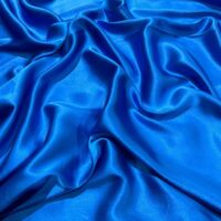 100% Indian Kasturi Plain Silk Fabric Plain Blue Colour - Image 5
