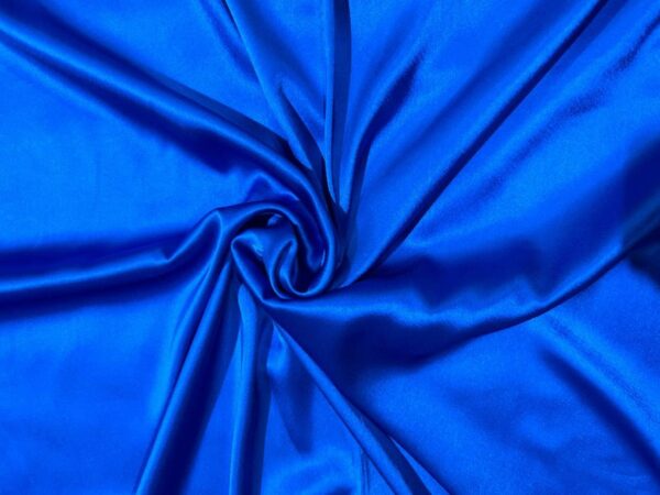 100% Indian Kasturi Plain Silk Fabric Plain Blue Colour