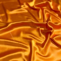 100% Indian Kasturi Plain Silk Fabric Plain Orange Colour - Image 4