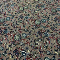 A Beautiful Silky Paisley Print Crepe Fabric Multi Coloured - Image 3