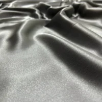 100% Indian Kasturi Plain Silk Fabric Plain Grey Colour - Image 4
