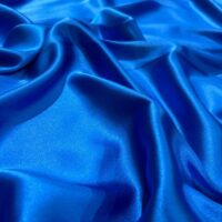 100% Indian Kasturi Plain Silk Fabric Plain Blue Colour - Image 3