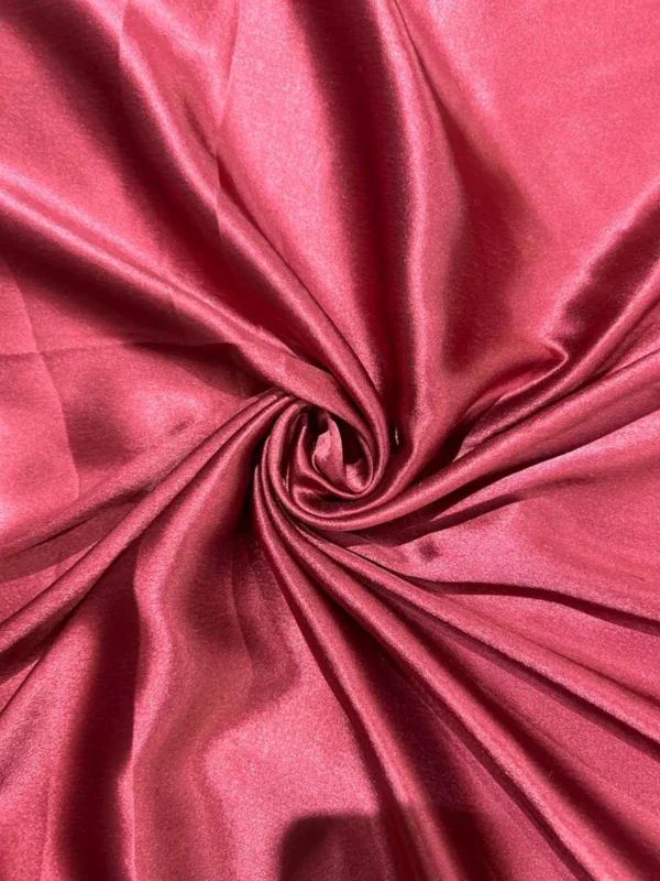 100% Indian Kasturi Plain Silk Fabric Plain Wine Colour