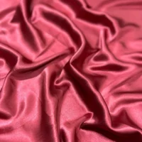100% Indian Kasturi Plain Silk Fabric Plain Wine Colour - Image 3
