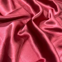 100% Indian Kasturi Plain Silk Fabric Plain Wine Colour - Image 4