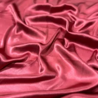 100% Indian Kasturi Plain Silk Fabric Plain Wine Colour - Image 2