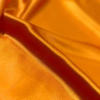 100% Indian Kasturi Plain Silk Fabric Plain Orange Colour - Image 2