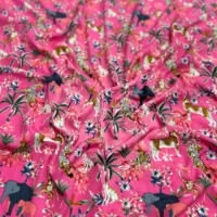 Animals Jungle Print In Silk Crep Fabric - Image 3