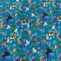 Jungle Print Silk Crep Fabric Dress Fabric Quilting Fabric Unique Fabric - Image 2