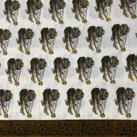 Tiger Print In Soft Crepe Fabric Dress Fabric - Image 3
