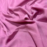 Rajasthan Pink Plain Crepe Fabric Dress Fabric Curtains Fabric - Image 3