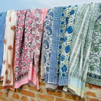 Hand Block Print Summer Sarong Pareo 5 pieces - Image 5