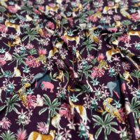 Jungle Animal Print In Silk Crep Fabric With Beautiful Dressmaking - Image 3