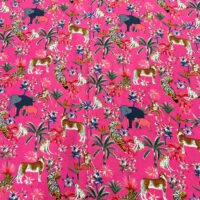 Jungle Animal Print In Crep Fabric With Beautiful Dressmaking Fabric Woman Clothing - Image 4