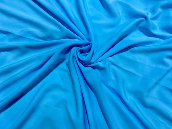 Beautiful Light Blue Plain Crepe Fabric Dress Fabric Curtains