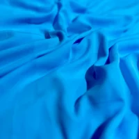 Beautiful Light Blue Plain Crepe Fabric Dress Fabric Curtains - Image 4