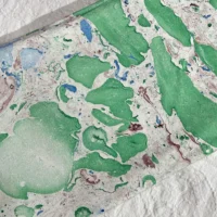 Handmade Natural Marble Print Fabric Dress Fabric Hand Block Print - Image 2