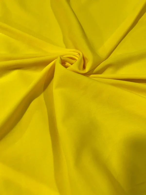 Light Yellow Plain Soft Crepe Fabric Dress Fabric Curtains Fabric